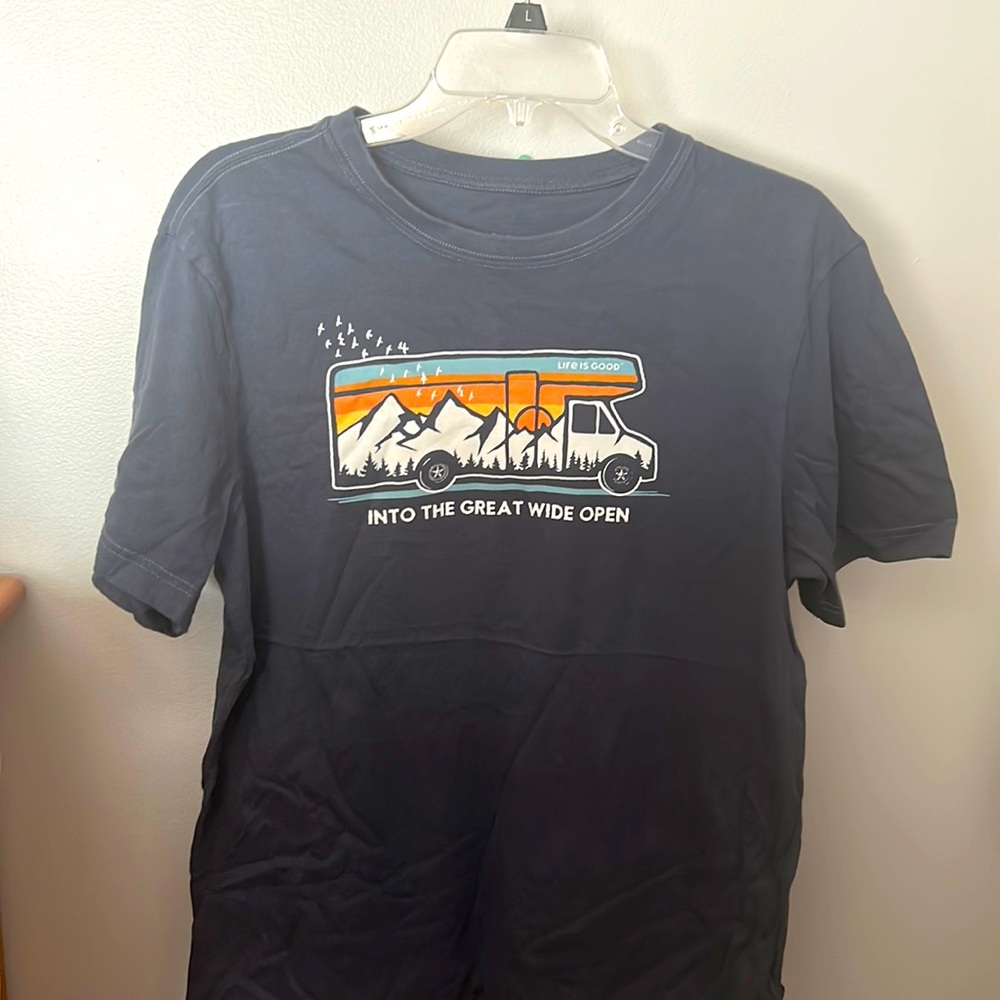 Life is Good Navy T-shirt